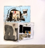 LETTER TO PILOT, 2017, mixed technique on canvas, 206 x 243 cm