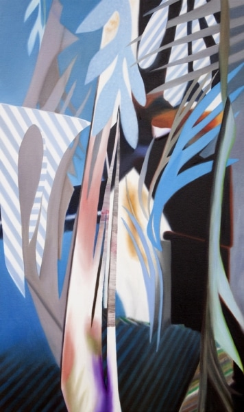 Fiona Ackerman, Fiction Garden, 2016, 81,3 x 48,3 cm, Öl und Acryl auf Leinwand