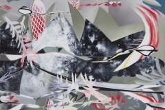 Fiona Ackerman, Greasy Lake, 2017, 110 x 165 cm, Öl und Acryl auf Leinwand