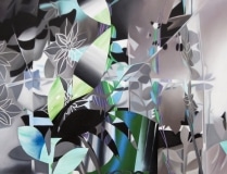 Fiona Ackerman, A Dawn of Shadows, 2016, 99.7 x 130 cm, Öl und Acryl auf Leinwand