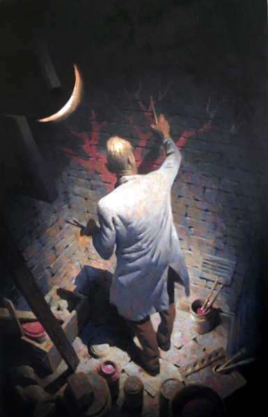 Painter, 2017, oil on canvas, 110 x 170