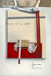 Fiona Ackerman This is not a problem, 2014, 140 x 90 cm, Acryl auf Leinwand