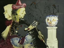 Roland Delcol, 60 x 80 cm o.T., Öl auf Leinwand