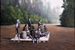 Thom. Rauchfuss, Feierabend, 2010, 140 x 200 cm, Öl auf Leinwand